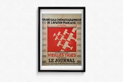 Original 1926 poster for Grand Gala Cinématographique de l'aviation française