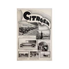 Original 1928 advertising poster for Citroën - Art Deco