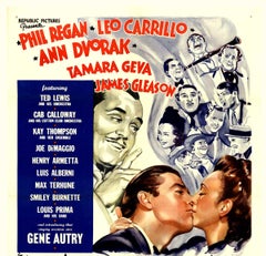 Original 1937 US One-Sheet Poster  Manhattan Merry-Go-Round + Joe DiMaggio