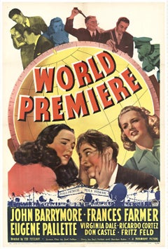 Original 1941 „World Premier“ US 1-Blatt-Vintage-Filmplakat