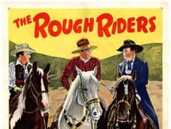 Original 1942 Linen-Backed One-Sheet Movie Poster for "Ghost Town Law"