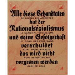 Cartel original de 1945 : Patrie - Journal des Combattants Français - Segunda Guerra Mundial