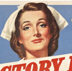 Original 1945 "Share the Care, Victory Loan" vintage poster