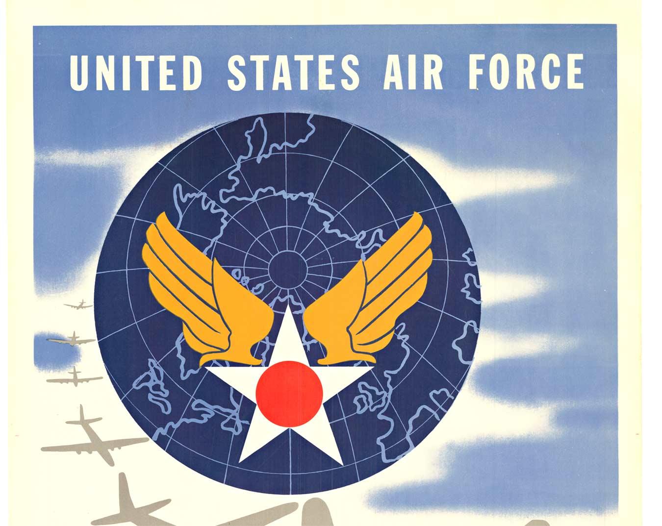 Poster d'epoca originale dell'Aeronautica Militare degli Stati Uniti del 1948 - Print American Modern di Unknown