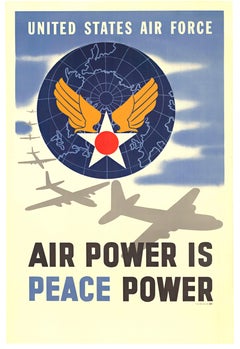 Cartel original de 1948 de las Fuerzas Aéreas de los Estados Unidos