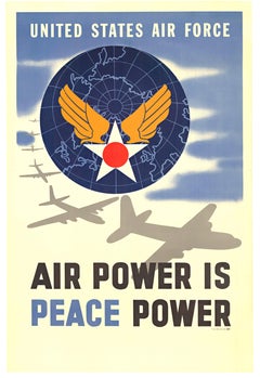 Original 1948 United States Air Force Vintage poster