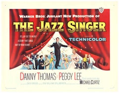 Original 1953 "The Jazz Singer" half-sheet vintage movie poster  Danny Thomas 