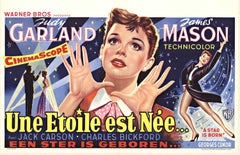 Original 1954 "A Star is Born" vintage Belgium movie poster  Judy Garland