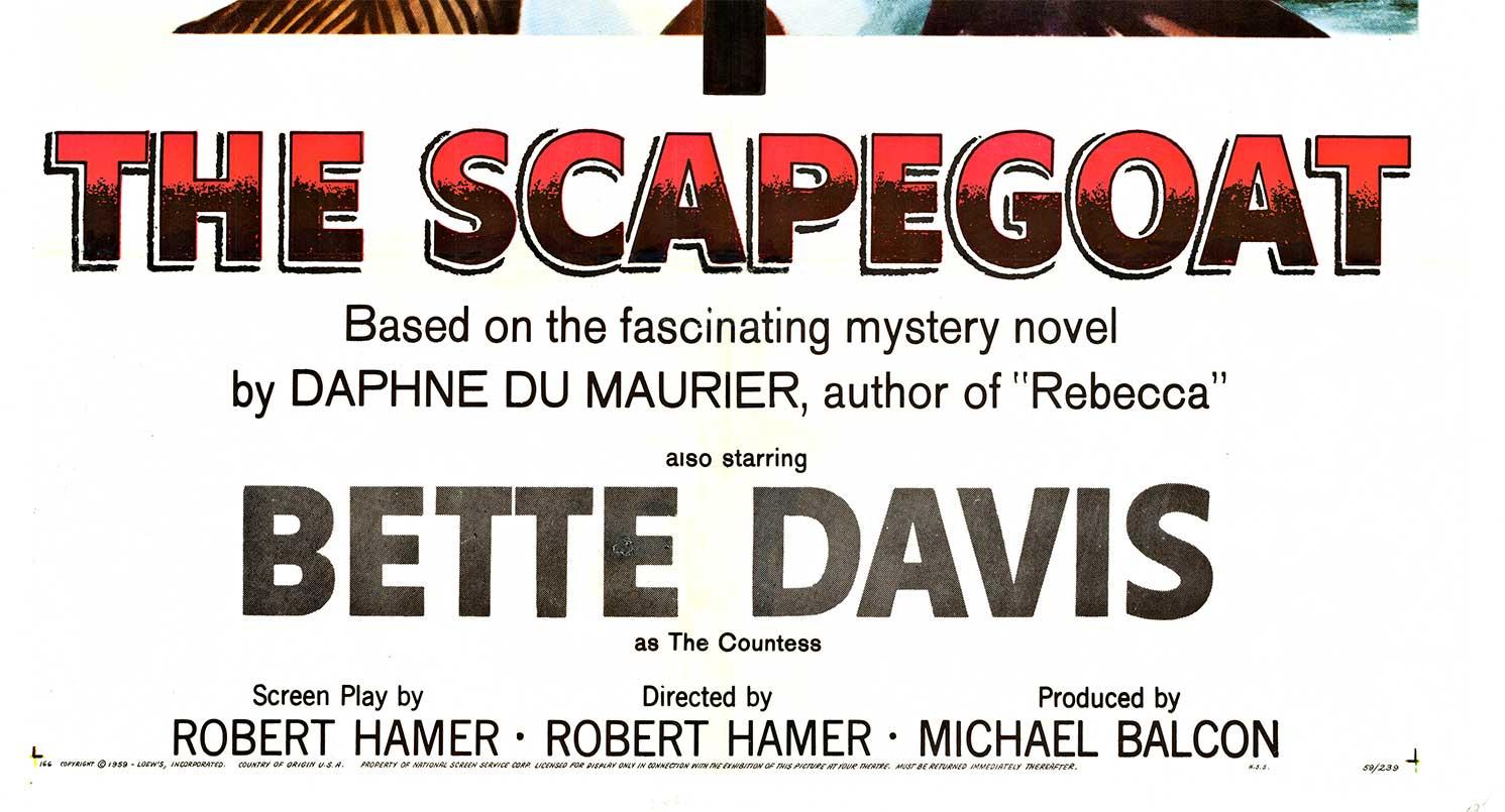 Poster cinematografico d'epoca originale del 1959 de 