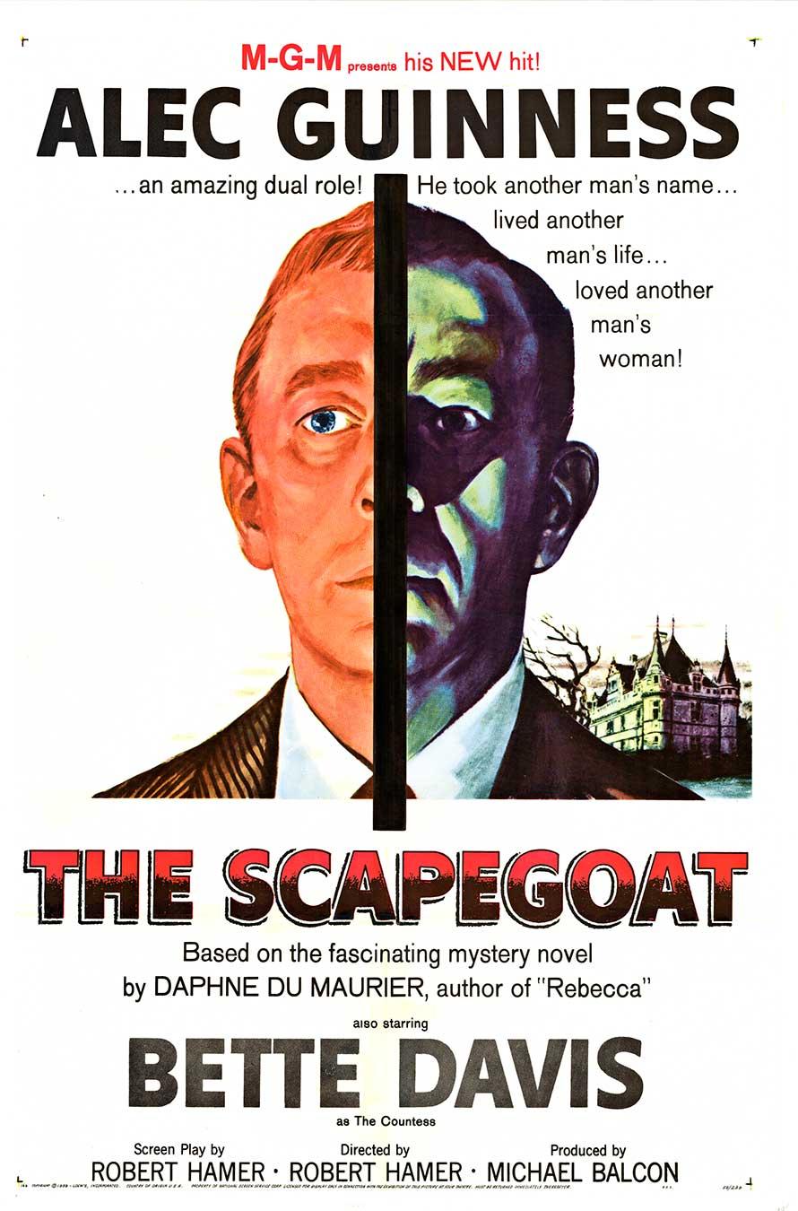 Poster cinematografico d'epoca originale del 1959 de "Il capro espiatorio" negli Stati Uniti, in un unico foglio
