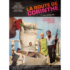 Originalplakat von 1967 für den Film La Route de Corinthe von Claude Chabrol