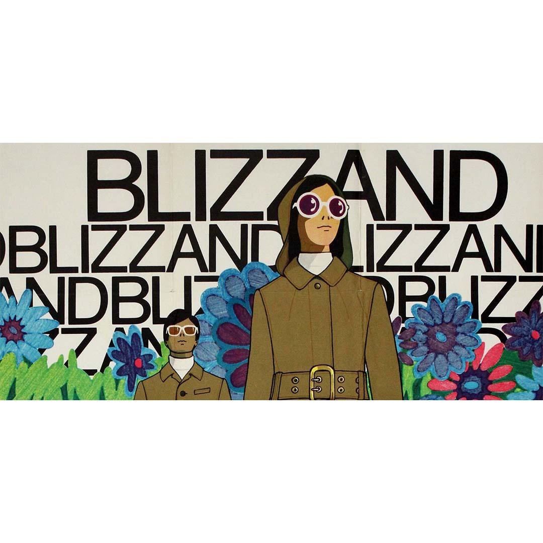 Affiche publicitaire originale de 1969 pour Blizzand - French Fashion en vente 1