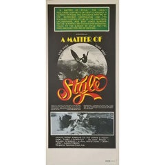 Original 1976 Surf Film Poster "A Matter of Style"