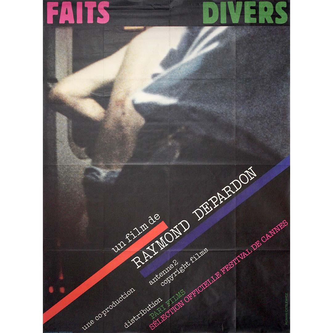 L
affiche originale de 1983 a été créée pour le film documentaire Faits Divers. - Print de Unknown