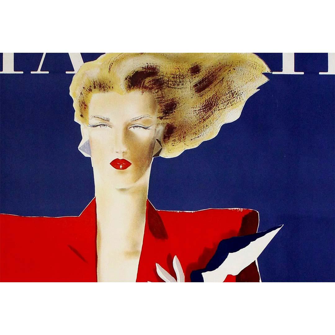 Affiche originale de 1984 Galeries Lafayette Le grand magasin capitale de la mode en vente 1