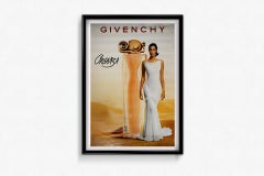 Original 1997 advertising poster for Givenchy's iconic fragrance "Organza"