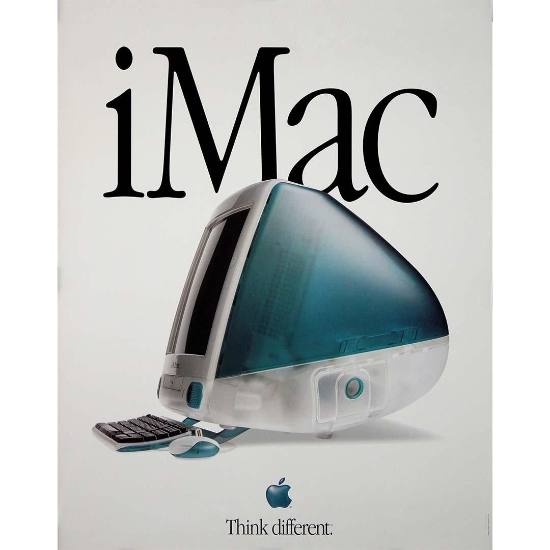 Original 1998 Apple advertising poster for the iMac G3 - Think different - Print by Unknown