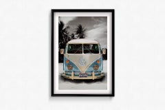 Original advertising poster from the 1970s - Le combi Volkswagen