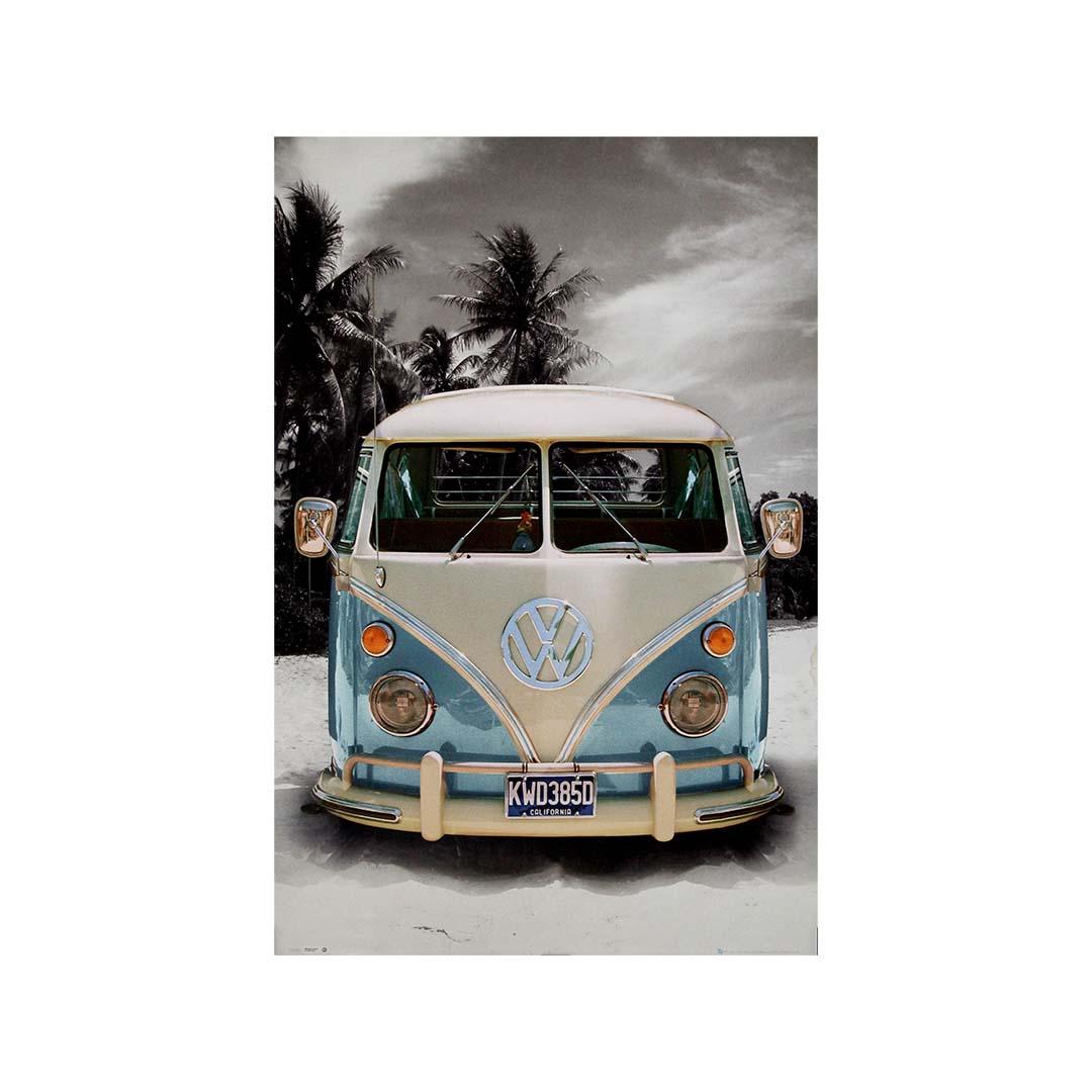 Original advertising poster from the 1970s - Le combi Volkswagen For Sale 2