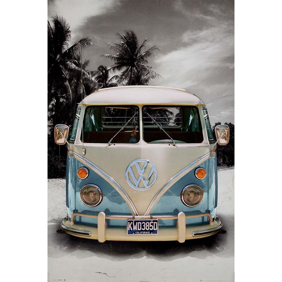 Original advertising poster from the 1970s - Le combi Volkswagen
