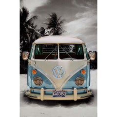 Vintage Original advertising poster from the 1970s - Le combi Volkswagen