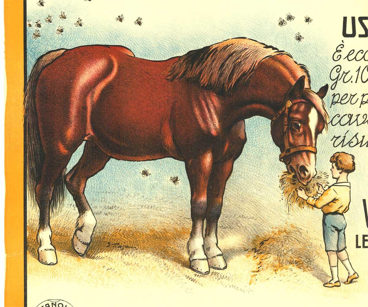 Originali Agricoltori! Tafanoide - Poster italiano d'epoca equestre - Print Arancia di Unknown