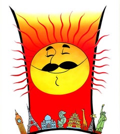 Original Air India, Over 50 Years of International Operations travel poster