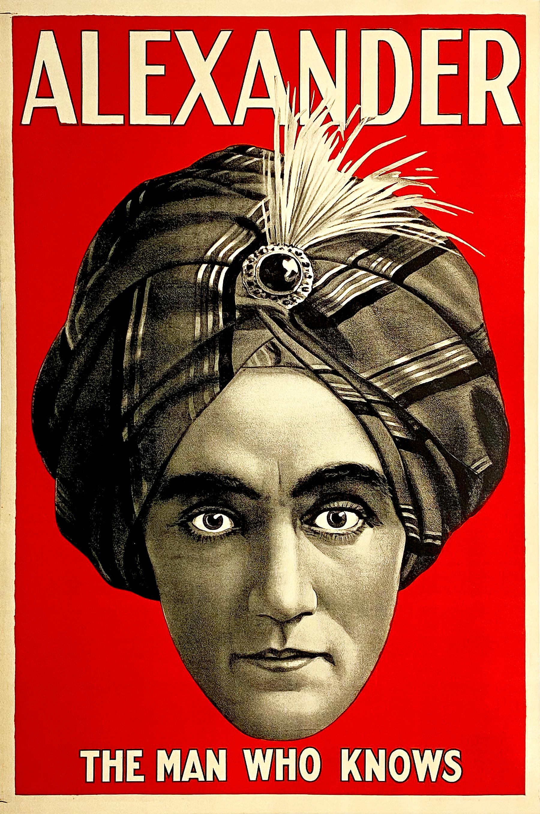 Original Alexander The Man Who Knows Original Vintage Poster c1915 - Print by Unknown