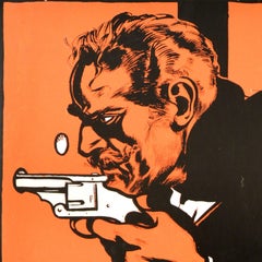 Original Antique Book Advertising Poster Through The Wall Cleveland Moffett