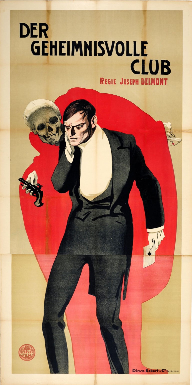 Unknown Original Antique Movie Poster Der Geheimnisvolle