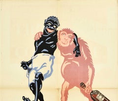 Original Antique Poster Coloniale Liqueurs Julius Meinl Drink Advertising Art