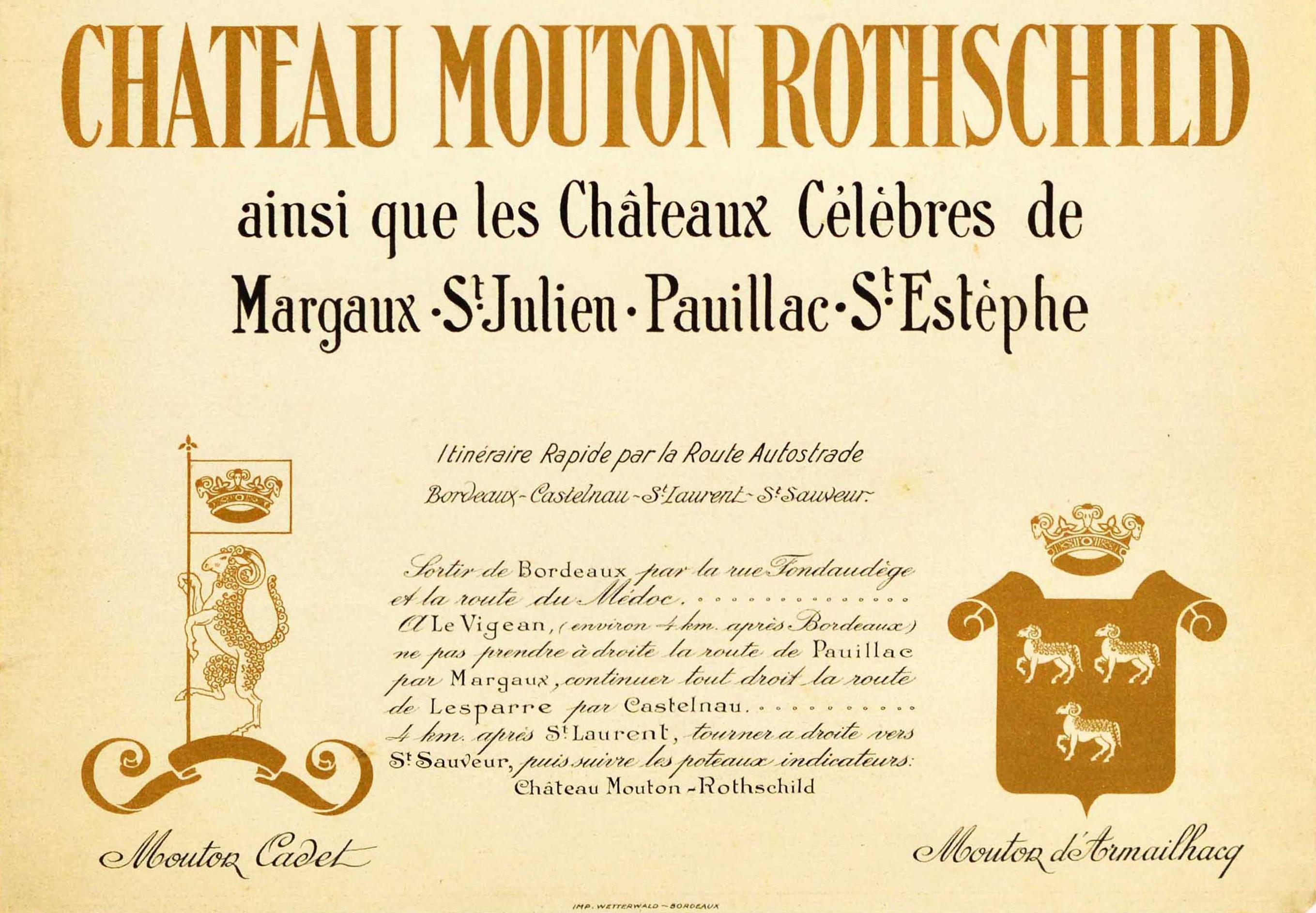 chateau mouton rothschild poster