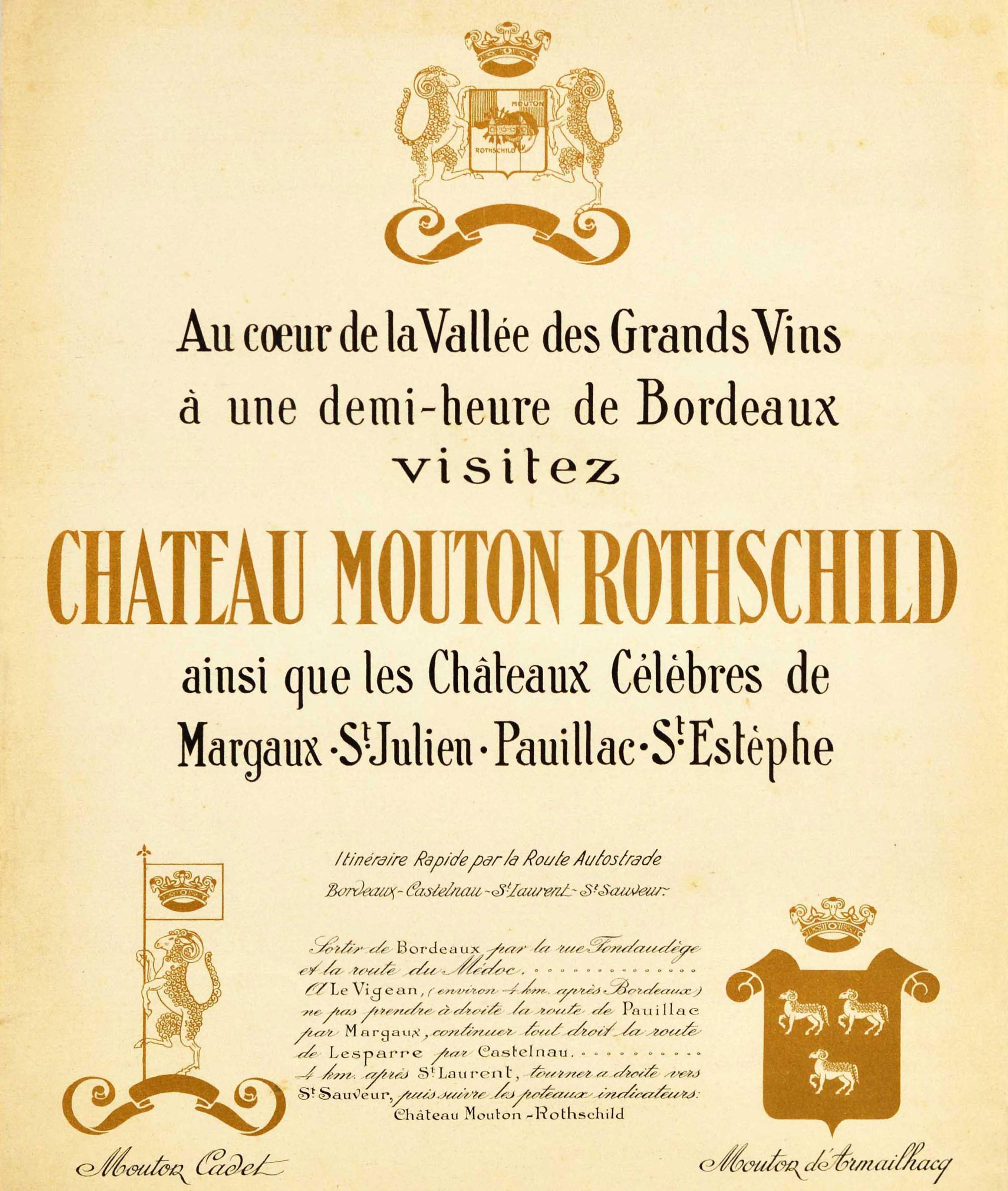 bordeaux wine poster