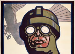 Original Antique Poster Prince Heinrich Flug 1913 Flight Race Early Aviation Art