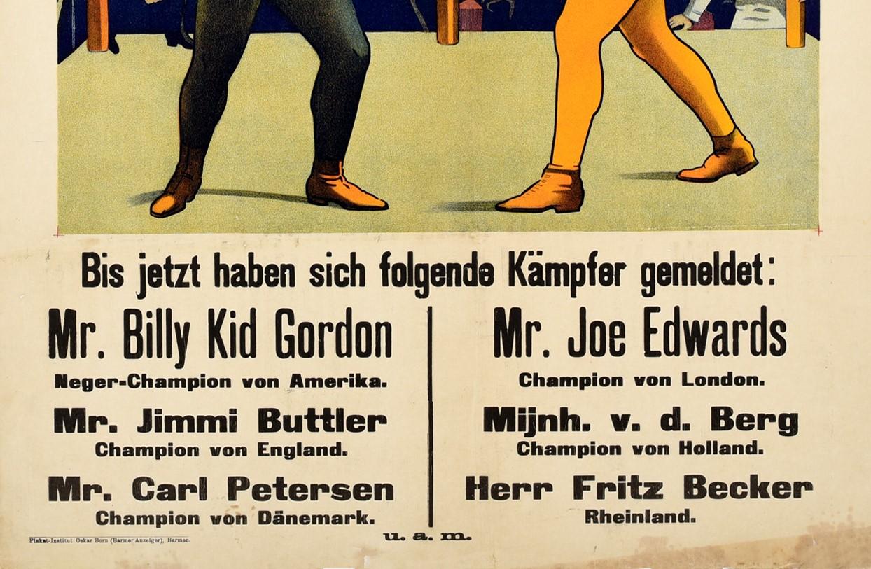 1920s boxing poster