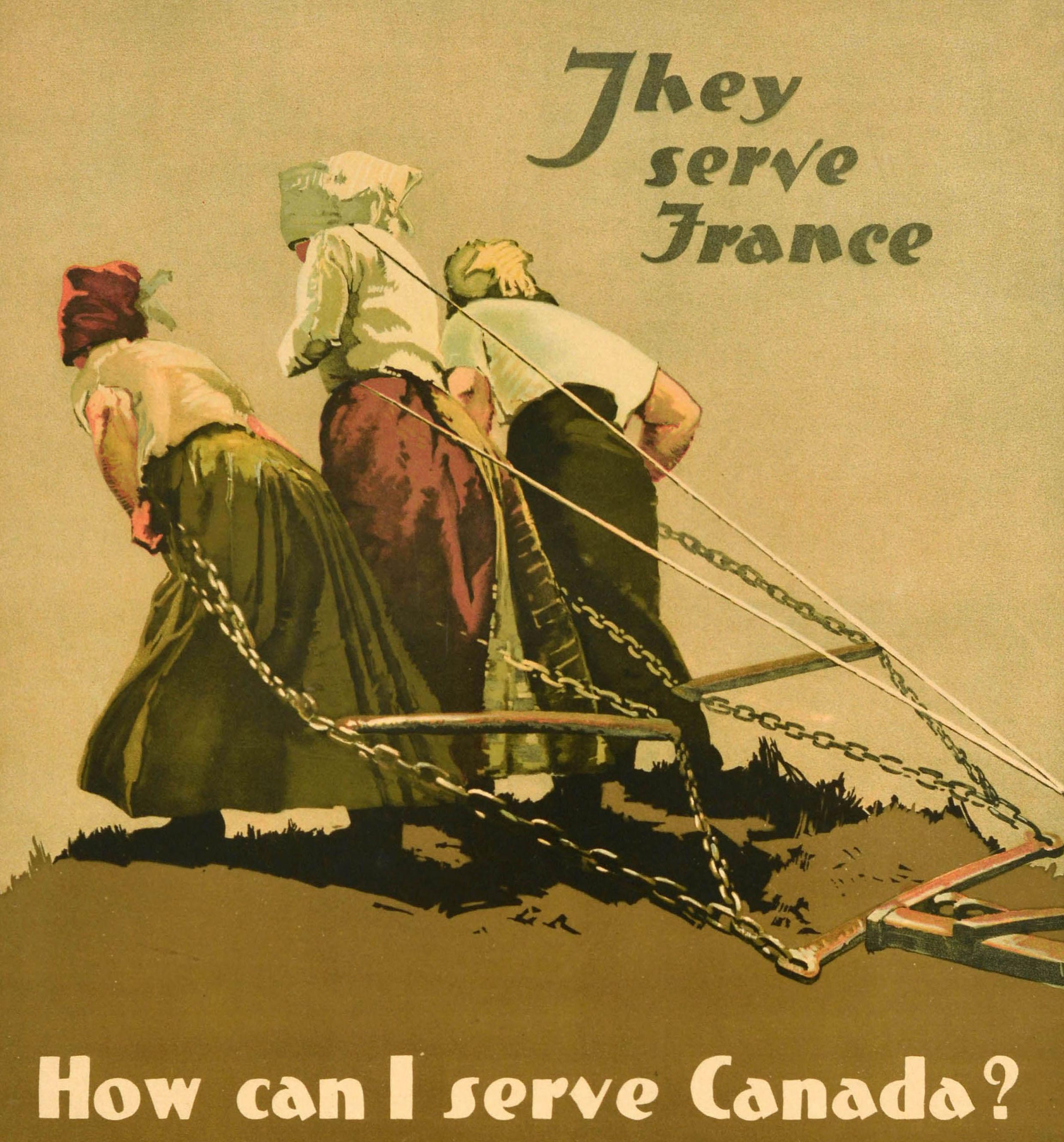 Poster originale del fronte interno della prima guerra mondiale  Come posso servire il Canada per acquistare le obbligazioni della vittoria? - Print di Unknown