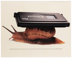 Retro Original Apple Think Different - Snail poster