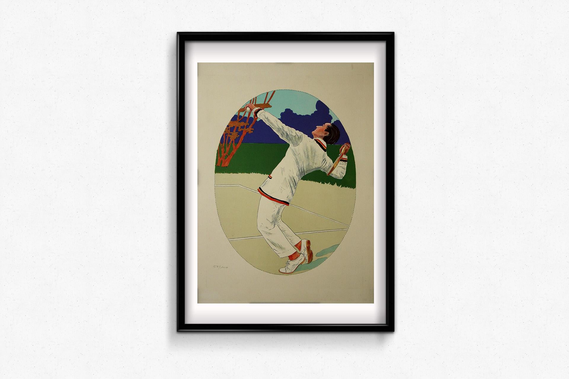 Litografia originale Art Deco degli anni '30 - Print Art Déco di Unknown