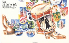 Original Basel (Switzerland) vintage travel poster  fastnacht