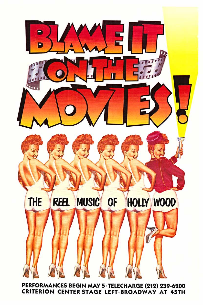 Original Échale la culpa al cine  Betty Grable Broadway cartel de época