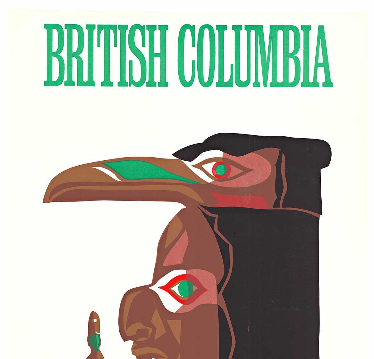 Original British Columbia United Air Lines travel poster - Print by Unknown