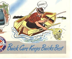 Original Buick Care Keeps Buicks Best vintage automotive poster