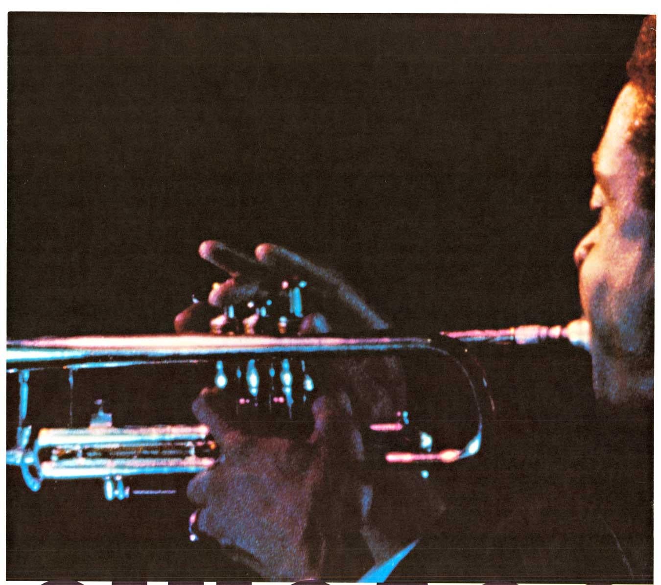 Original CHICAGO Continental Airlines – Jazz-Trompete, Vintage-Poster – Print von Unknown
