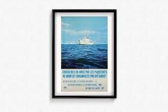 Original circa 1970 travel poster by Intourist - Luxury cruises aboard Morflot