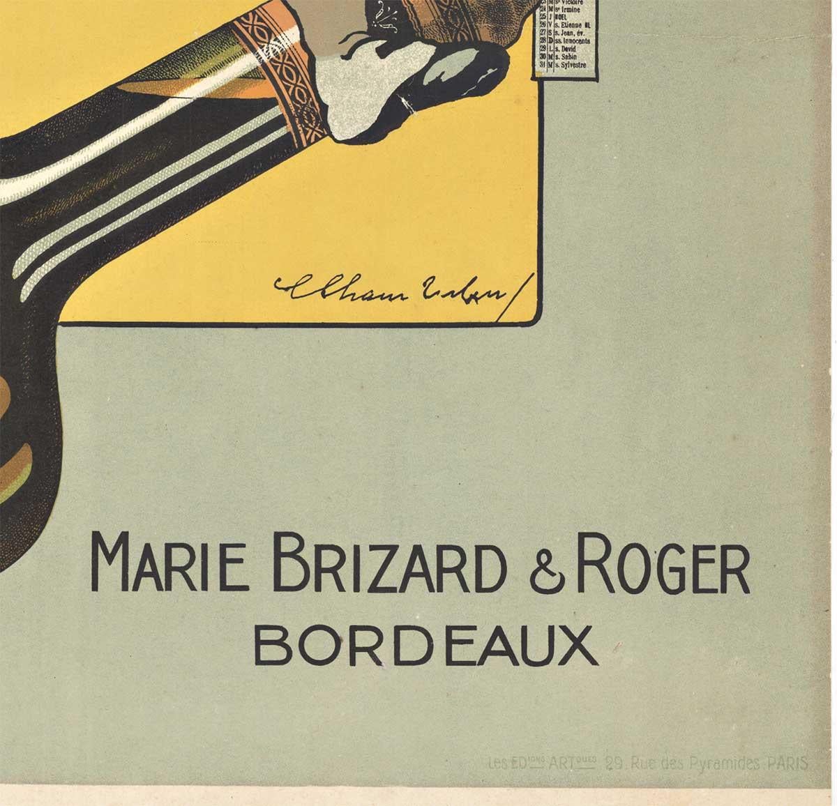 Original Cordial Topaze, Original Lithographie mit Leinenrückseite, Vintage-Poster, Cordial Topaze, Original 1924 (Konzeptionell), Print, von Unknown