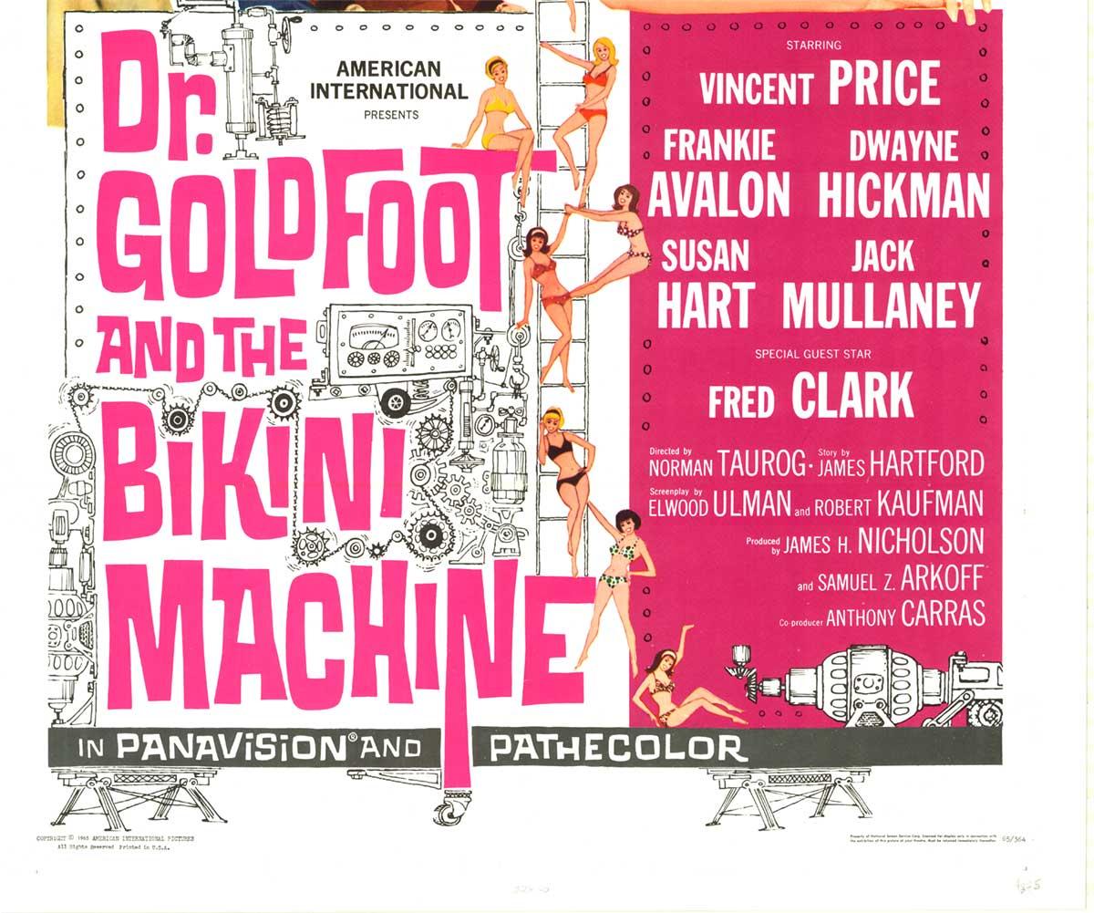 Original 'Dr. Goldfoot and the Bikini Machine' US 1-sheet vintage movie poster - Réalisme américain Print par Unknown