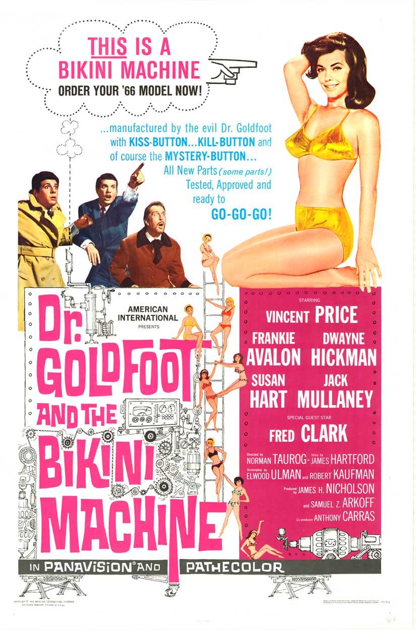 Unknown Figurative Print - Original 'Dr. Goldfoot and the Bikini Machine' US 1-sheet vintage movie poster