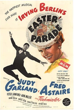 Original "Easter Parade" Vintage 1948 US 1-sheet movie poster