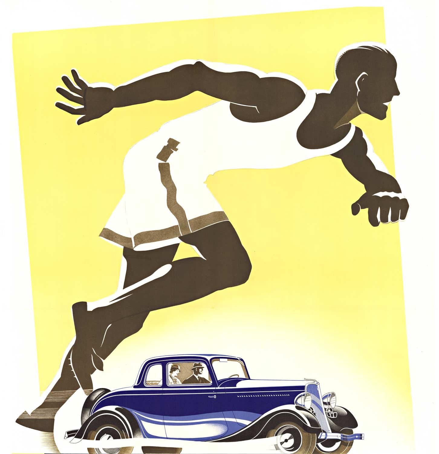 Original „Ford V8“ der beste Ford, der je gebaut wurde, Vintage-Poster – Print von Unknown