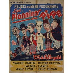 Locandina cinematografica originale francese "Les Pionniers du Rire" I pionieri della risata